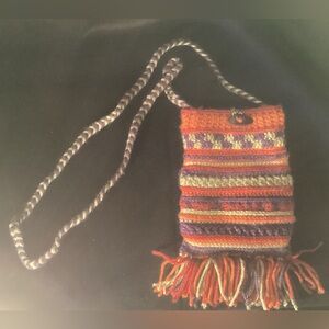 Colorful Knit Crossbody Bag